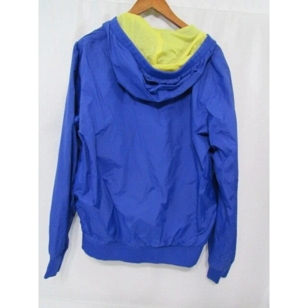 Billabong Hooded Jacket Mens Sz M Blue Yellow‎ Windbreaker Nylon